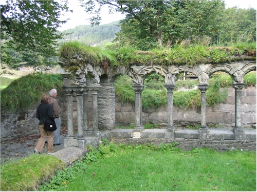 linda and lars in old lyse kluster monastery